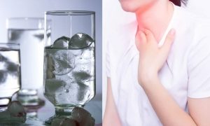Hạn chế uống nước đá nếu không muốn giọng bạn khàn và họng đau rát
