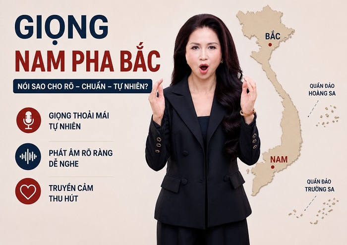 Giọng nói Nam pha Bắc phải làm sao?