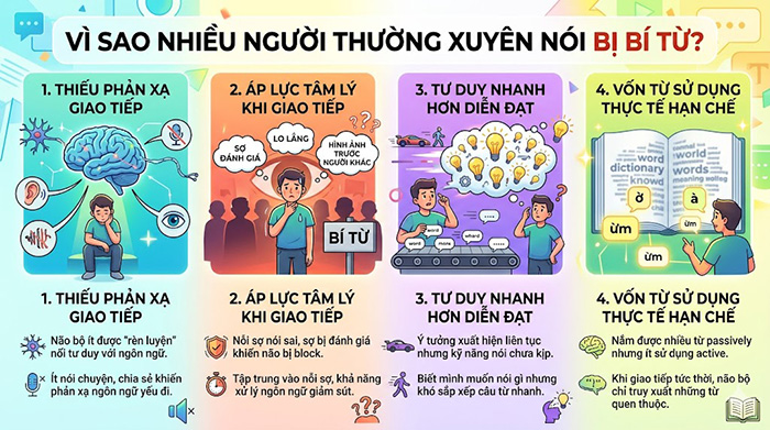 Khám phá những nguyên nhân phổ biến khiến bạn mất tự tin khi giao tiếp, từ tâm lý căng thẳng đến hạn chế trong kỹ năng diễn đạt.